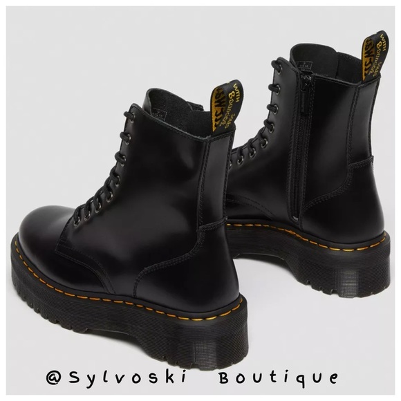 🖤DR MARTENS JADON BOOT SMOOTH LEATHER PLATFORMS NWT🖤 - Picture 3 of 14